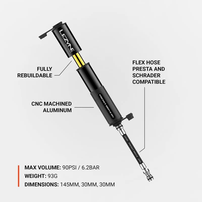 Pumpa na bicykel LEZYNE POCKET DRIVE HV 4