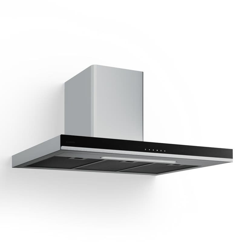 Klarstein Verosteel digestor, Elegantný, minimalistický, výkonný, Energetická trieda A, 881,6 m³/h, 90 cm