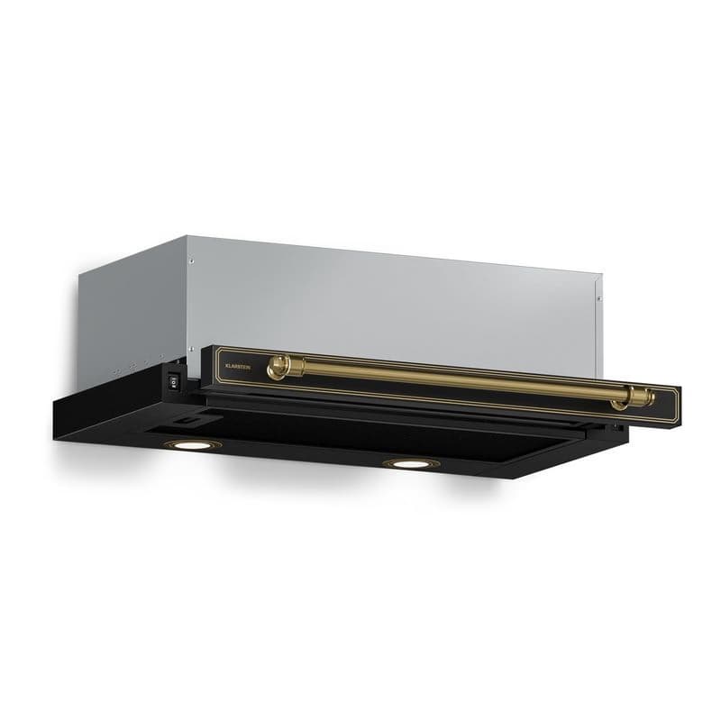 Klarstein Victoria výsuvný digestor elegantný, retro inšpirovaný, nadčasový EEC A++ 359m³/h 60cm