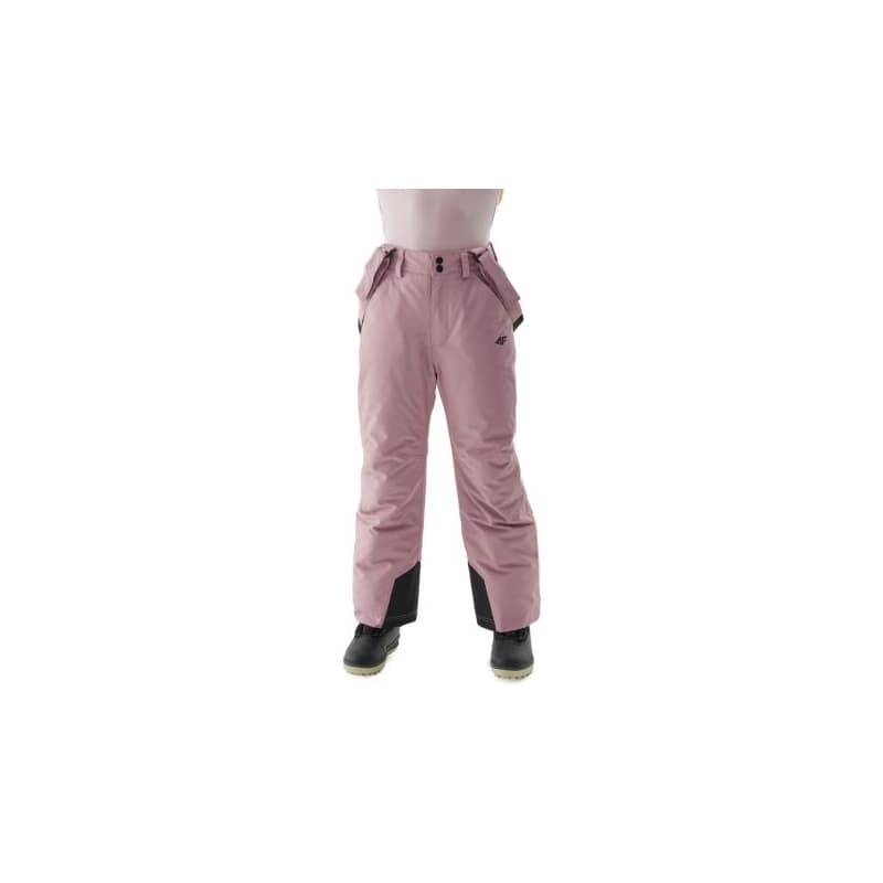Dievčenské lyžiarske nohavice 4F JUNIOR TROUSERS FNK-JAW23TFTRF353-53S-DARK PINK
