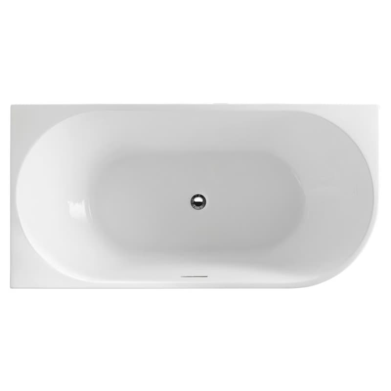 AQUALINE - TIBERA L rohová stojaca vaňa 140x70cm, biela E1066 2