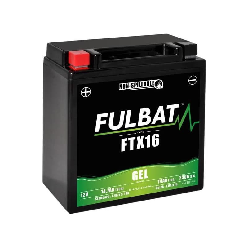 Batérie 12V, YTX16-BS gel (Husquarna), 14Ah, 230A, bezúdržbová gel technológia, 150x87x161, FULBAT (aktivovaná vo výrobe)