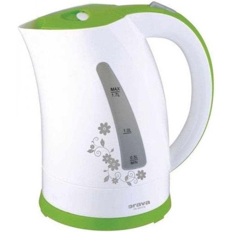 Orava VK-3417 G rýchlovarná kanvica, 2000 W, 1.7 l, automatické vypnutie, biela / zelená 3