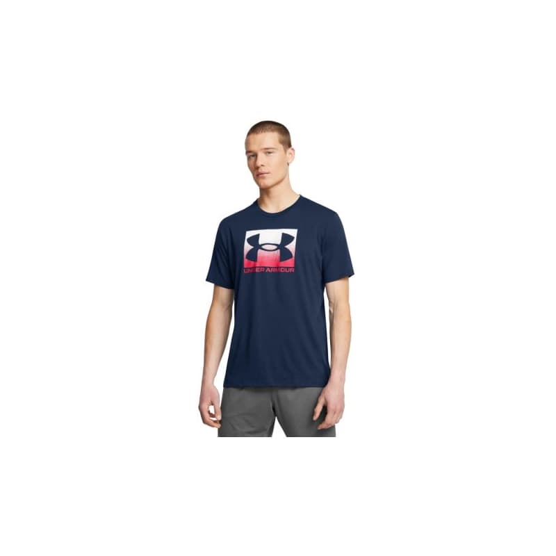 Pánske tričko s krátkym rukávom UNDER ARMOUR UA M BOXED SPORTS UPDATED SS-BLU