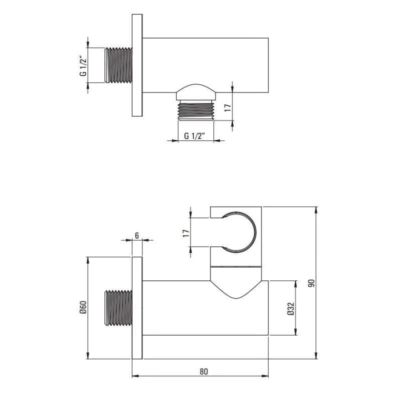 DEANTE DEANTE - Jasmin čierna - Sprchový set pod omietku NAC_N9JP 6
