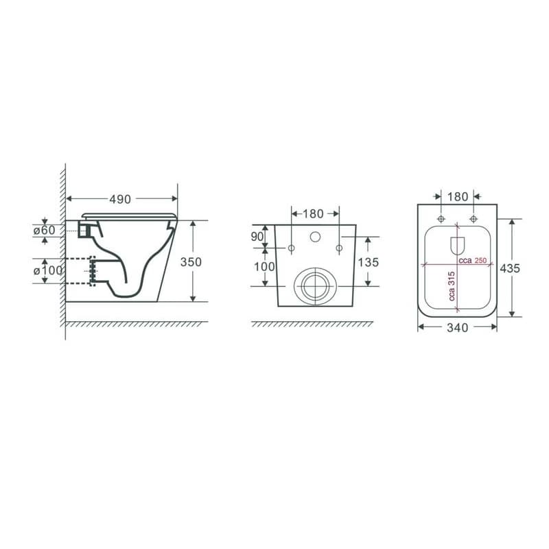 OLSEN SPA - Závesné WC orloja RIMLESS sa SLIM sedadlom Soft-close OLKLT052E 3