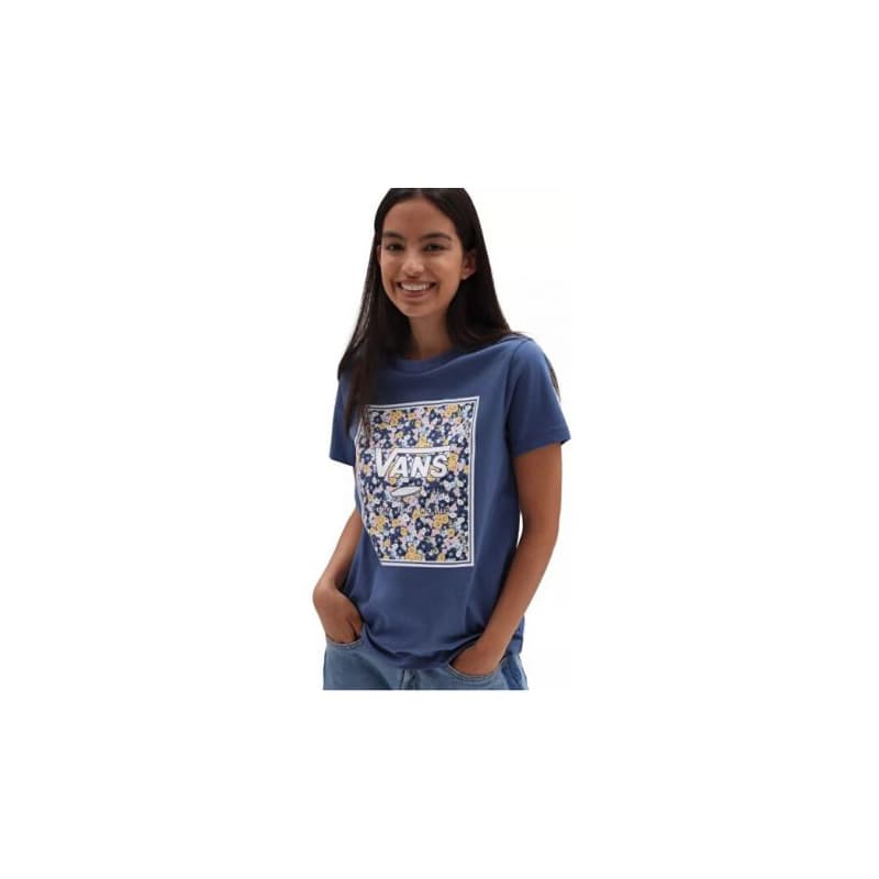 Dámske tričko s krátkym rukávom VANS DECO BOX TRUE NAVY