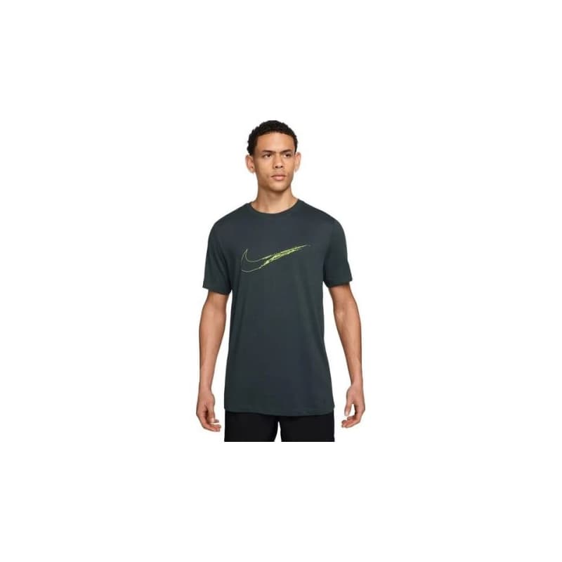 Pánske tričko s krátkym rukávom NIKE M NK DF TEE HBR SEAWEED LT LEMON TWIST