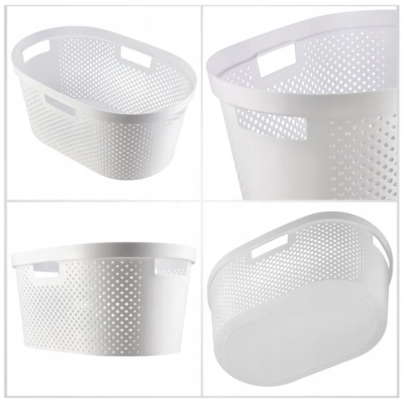 CURVER Kôš na čistú bielizeň INFINITY DOTS 40L | biela 4