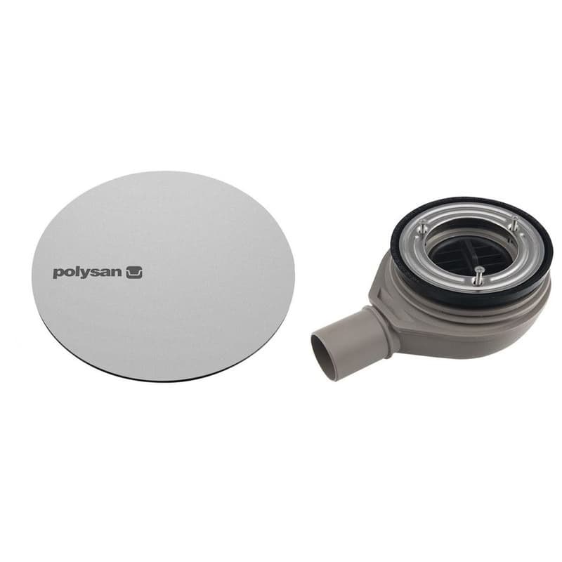 Polysan Mirai Vaničkový sifón 90 mm, DN40, kryt nerezový 72730
