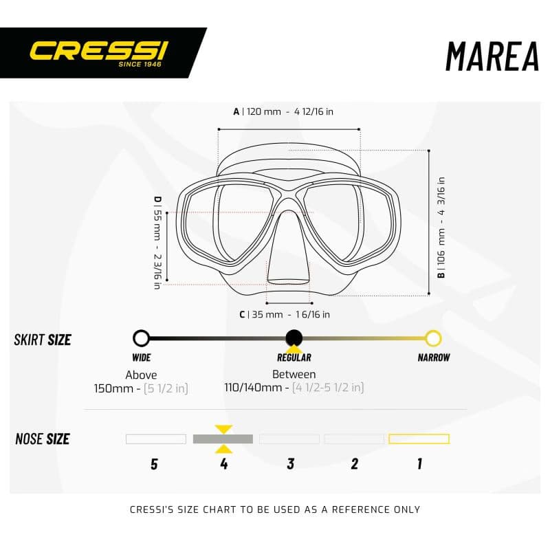 Potápačská maska CRESSI MAREA MASK SIL CLEAR BLUE 4