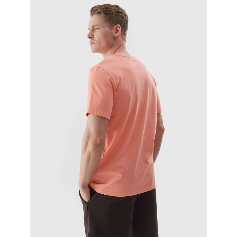 Pánske tričko s krátkym rukávom 4F TSHIRT-WSS24TTSHM1284-64S-SALMON CORAL 2