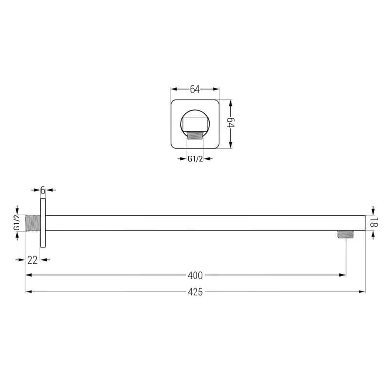 MEXEN/S MEXEN/S - Cube DR02 podomietkový sprchový SET + slim sprcha 30, ružové zlato 77502DR0230-60 4