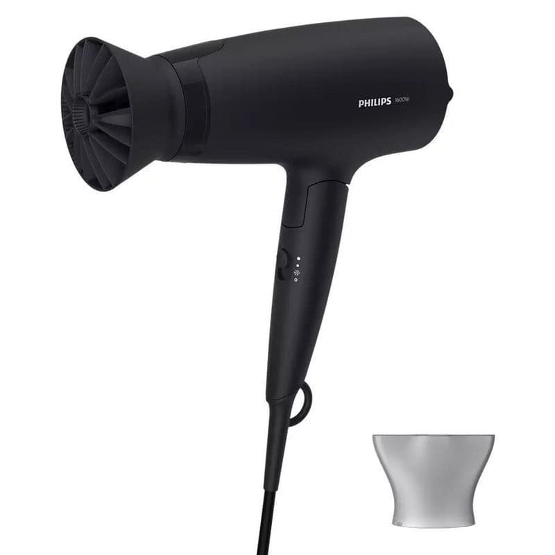 Philips Series 3000 BHD308/10 sušič na vlasy, 1600 W, 3 teploty a rýchlosti, nástavec ThermoProtect, čierna