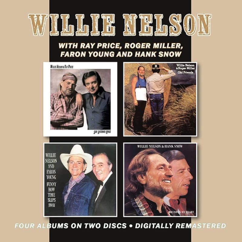 CD Willie Nelson - SAN ANTONIO ROSE (WITH RAY PRICE) / OLD FRIENDS (WITH ROGER MILLER) / FUNNY HOW TIME SLIPS AWAY (WITH FARON YOUNG) / BRAND ON MY HEART (WITH HANK SNOW)