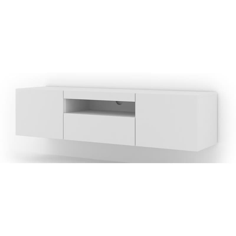 ArtBm TV stolík AURA 150 | biely mat 6
