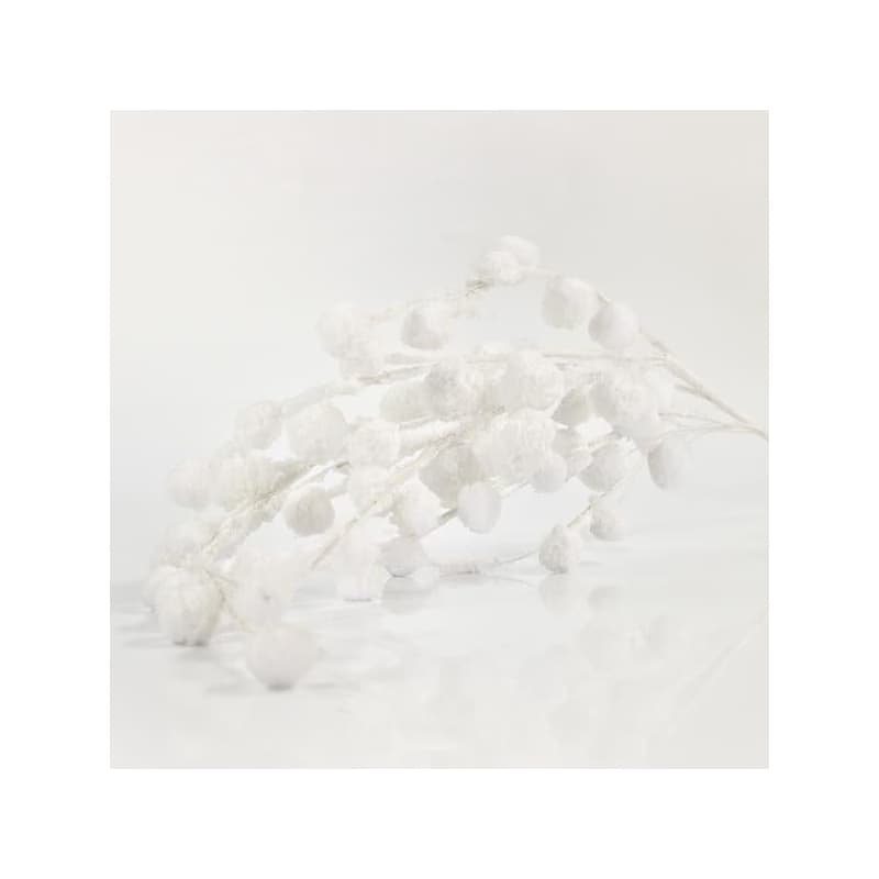 Eurolamp Vianočné dekorácie biela vetvička, 105 cm, 1 ks