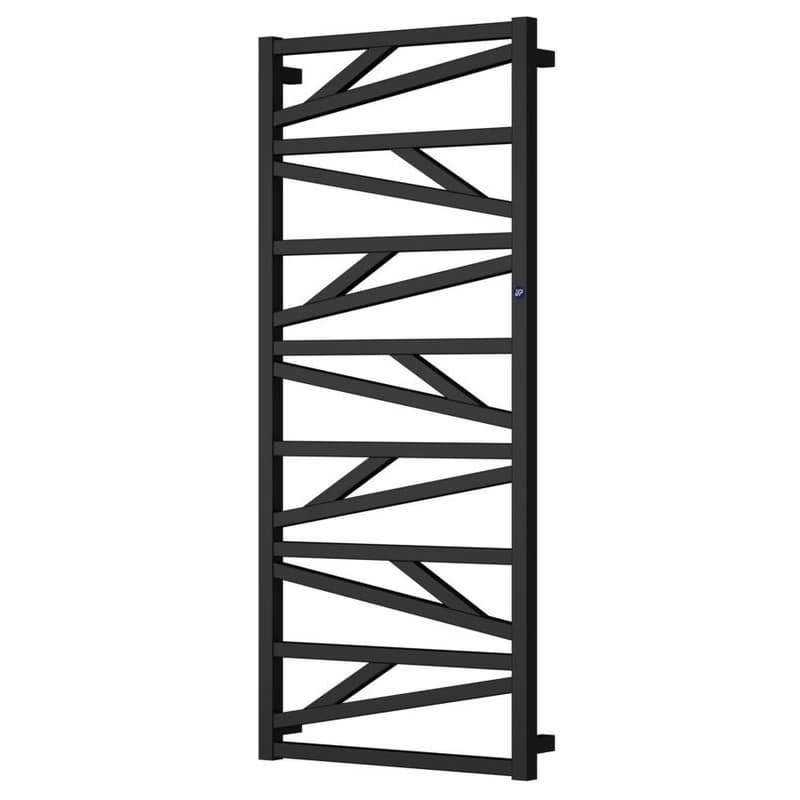 Instalprojekt - Kúpeľňový radiátor TRICK - Farba radiátora - Čierna, Pripojenie radiátora - Klasické (spodný), Rozmer radiátora - 430 × 1187 mm, výkon 480 W RADTRK401231