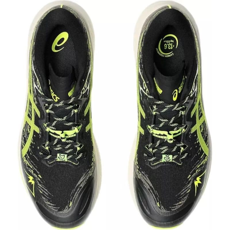 Pánska bežecká trailová obuv ASICS Fuji Lite 5 black safety yellow 3