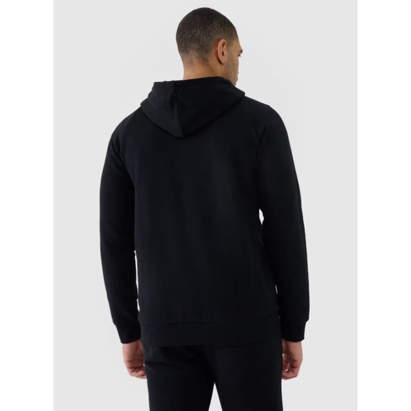Pánska mikina so zipsom 4F SWEATSHIRT-WSS25TSWSM1584-20S-DEEP BLACK 5