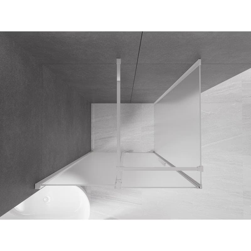 MEXEN/S - Velár sprchovací kút, posuvné dvere 100 x 80, dekor, chróm 871-100-080-31-01 6