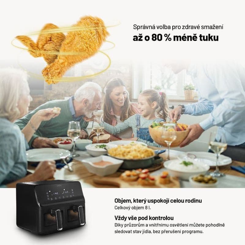 Lauben DualZone® Air Fryer 8000BC 4