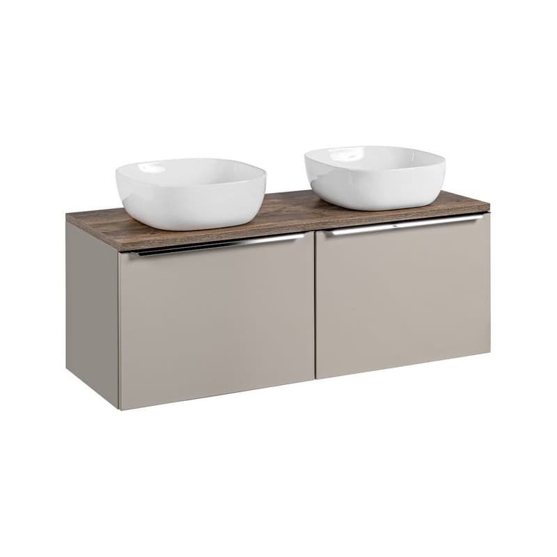 ArtCom Kúpeľňová skrinka s umývadlom a doskou SANTA Fe Taupe DU120/1 | 120 cm