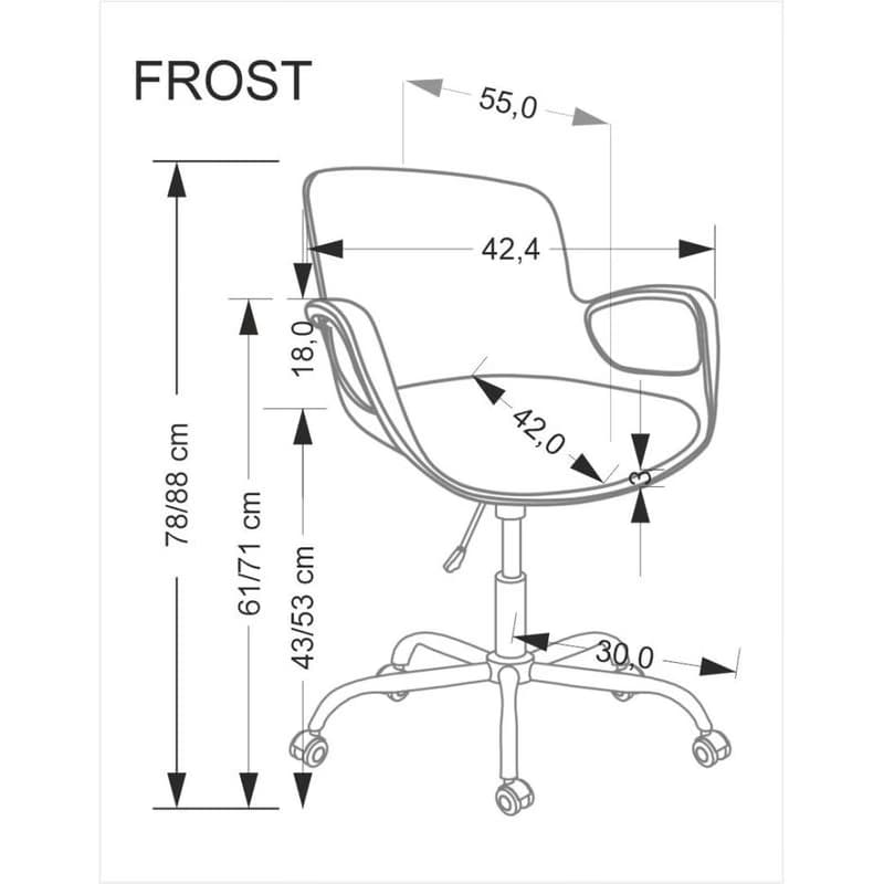 Kancelárska stolička FROST Halmar 4