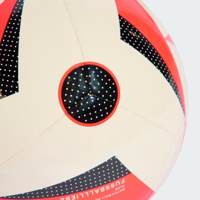 Futbalová lopta ADIDAS EURO24 CLB WHITE SOLRED BLACK 3