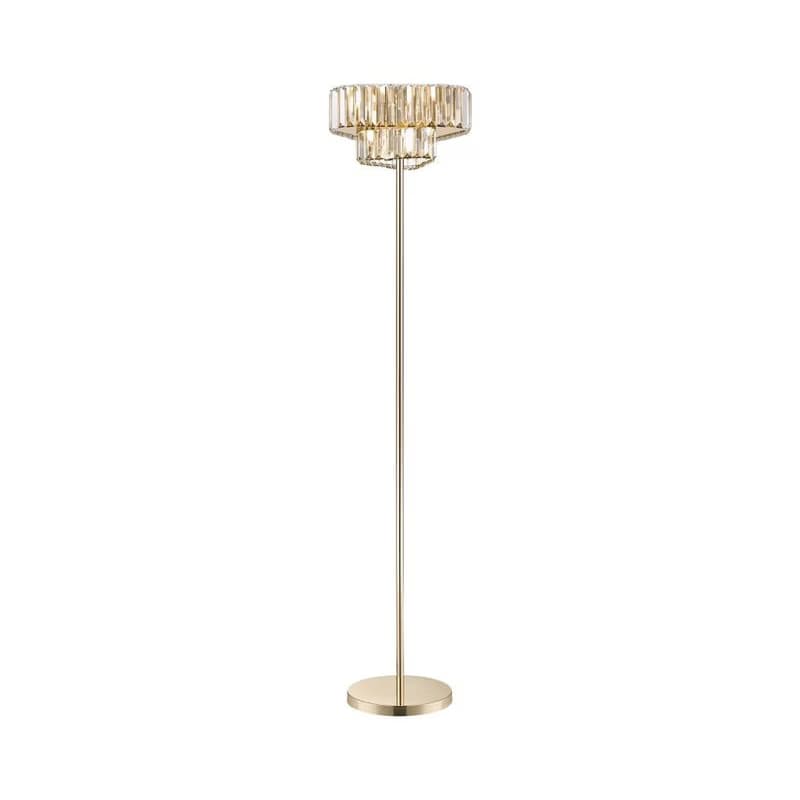 Zuma Line F0496-03G-F7AC - Stojacia lampa HELIOS 3xG9/33W/230V zlatá F0496-03G-F7AC