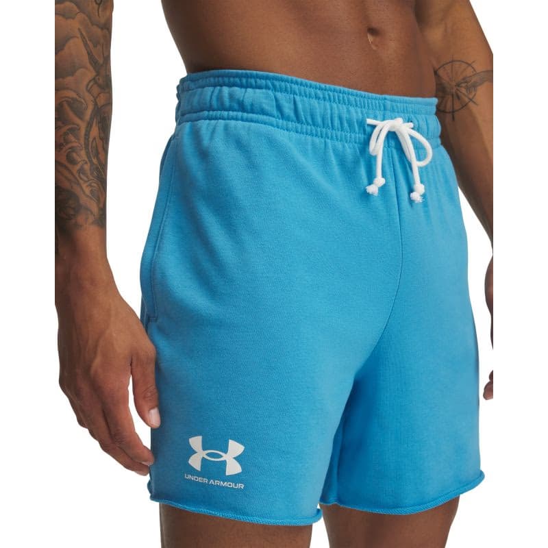 Pánske teplákové kraťasy UNDER ARMOUR UA Rival Terry 6in Short-BLU 2