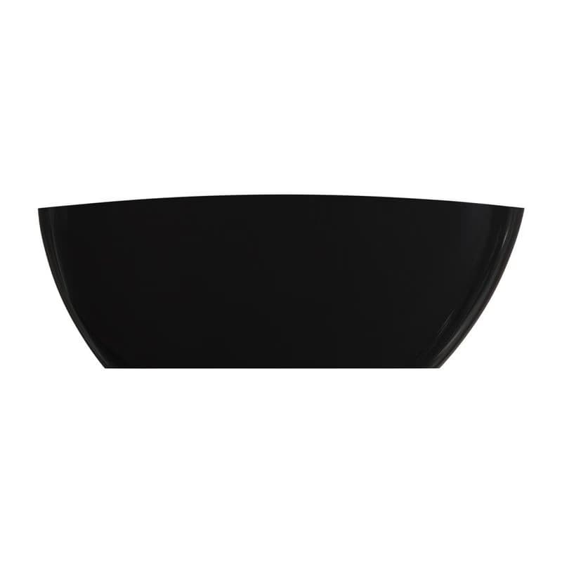 OMNIRES - BARCELONA M+ Voľne stojaca vaňa, 156 x 71 cm, biela/čierna lesk BARCELONA156BCP 2