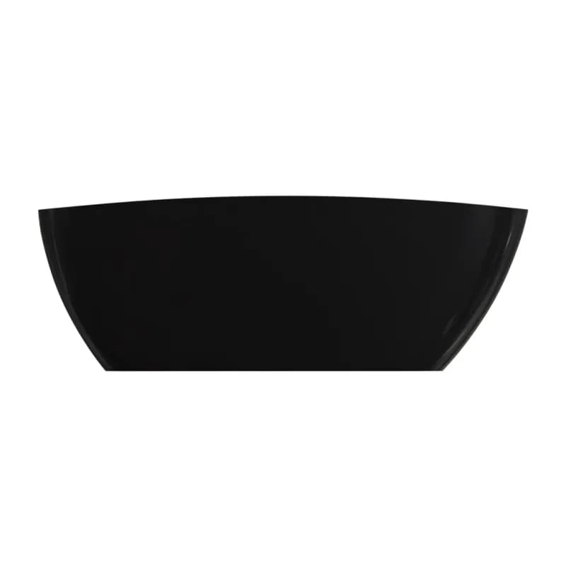 OMNIRES - BARCELONA M+ Voľne stojaca vaňa, 156 x 71 cm, biela/čierna lesk BARCELONA156BCP 6