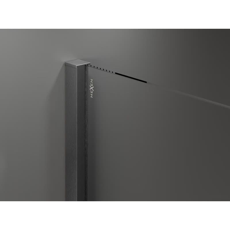MEXEN/S - Velár sprchovací kút, posuvné dvere 100 x 70, grafit, grafit kartáčovaná 871-100-070-41-66 6