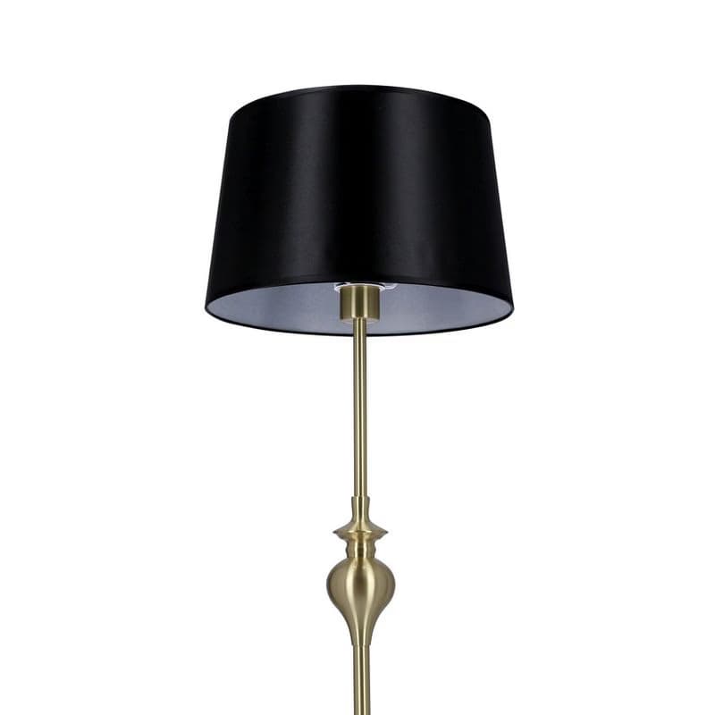 Stojacia lampa Prima gold, saténovo zlatá, E27, čierna 5