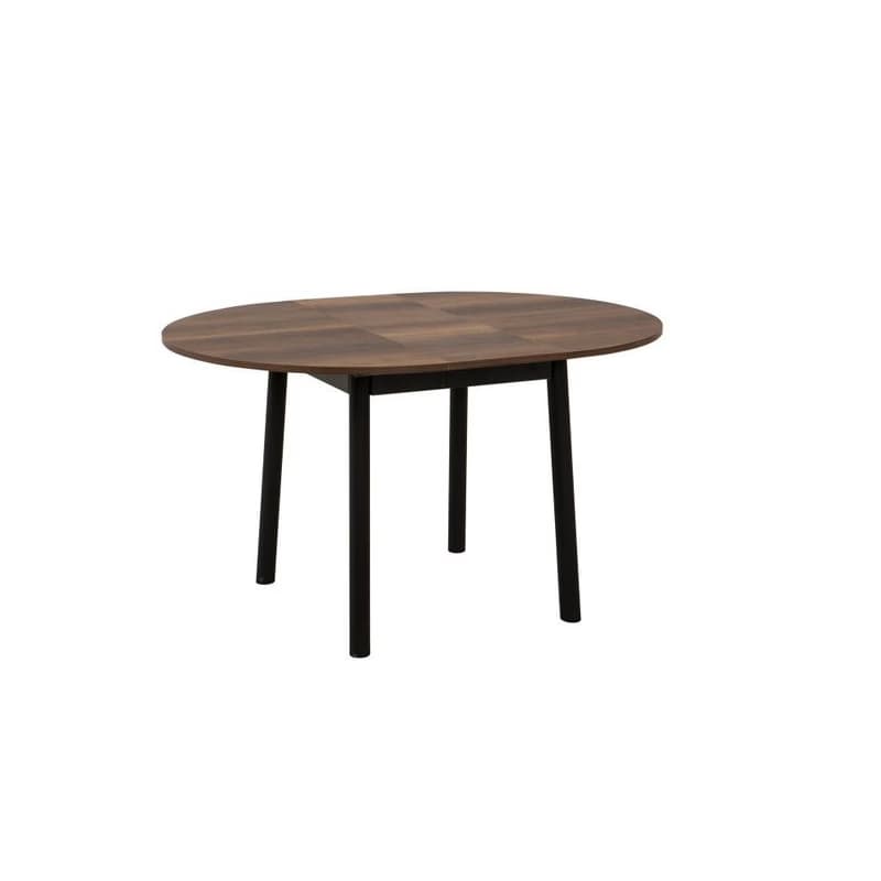 Extendable Dining Table Oliver - Walnut, Black 5