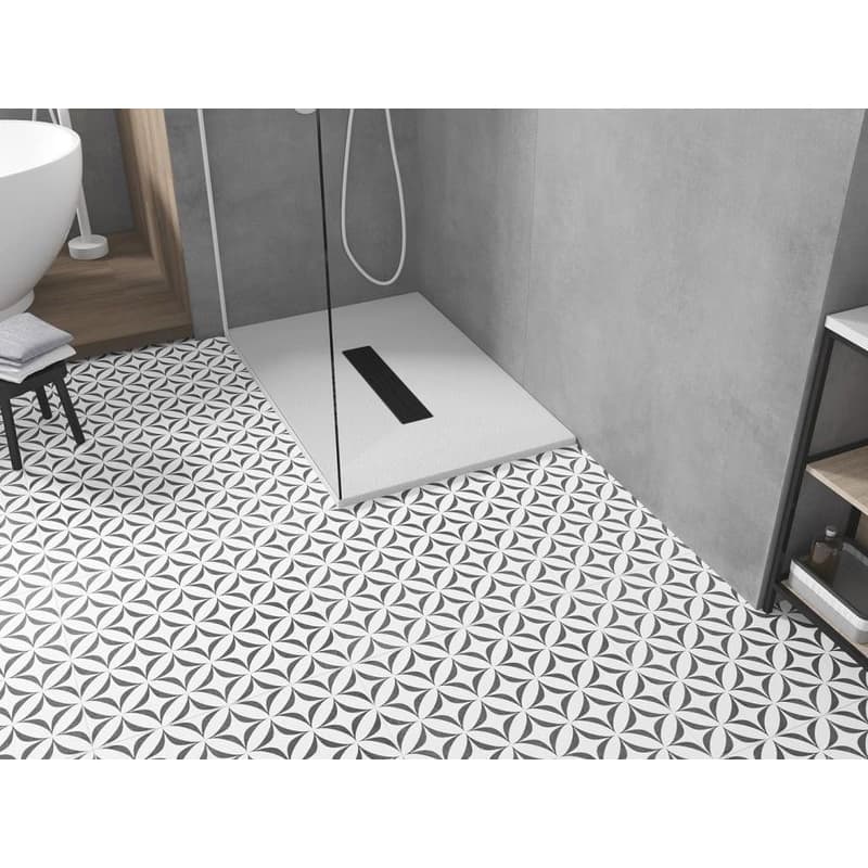 MEXEN/S - Toro obdĺžniková sprchová vanička SMC 140 x 80, biela, mriežka čierna 43108014-B 5