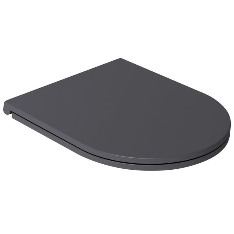 ISVEA - INFINITY WC sedátko SLIM, Soft Close, Easy Take, antracit 40KF0522I-S