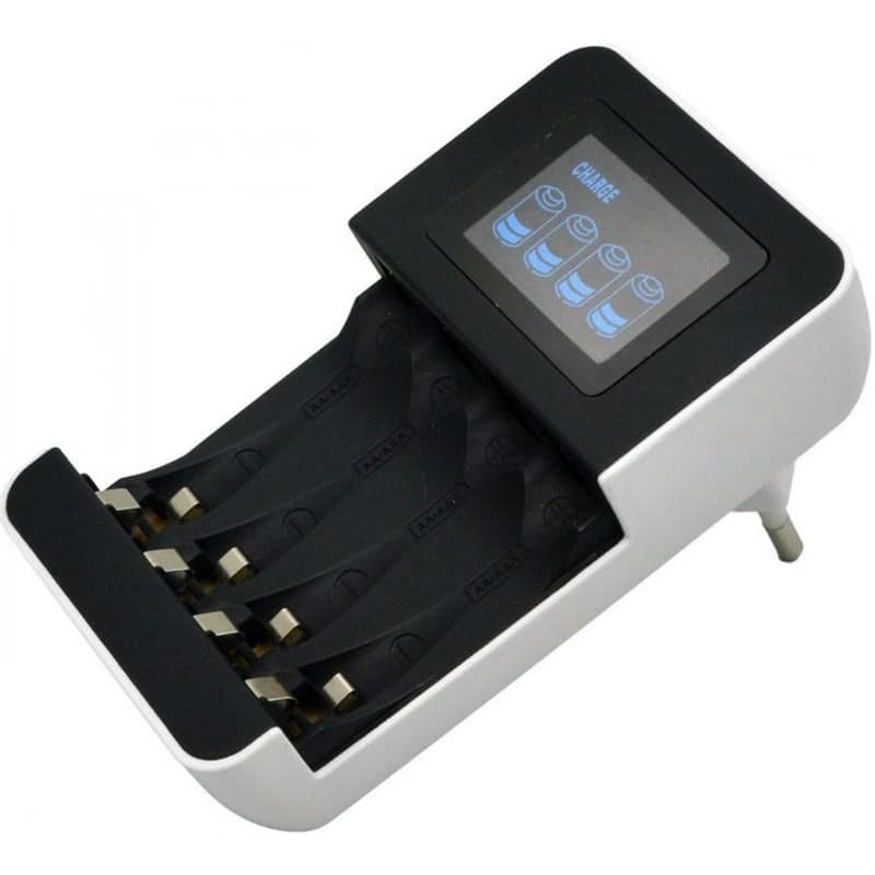 Solight nabíjačka s LCD displejom, AC 230V, 450mA, 4 kanály, AA/AAA, riadená mikroprocesorom 3