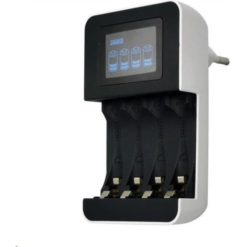 Solight nabíjačka s LCD displejom, AC 230V, 450mA, 4 kanály, AA/AAA, riadená mikroprocesorom 4