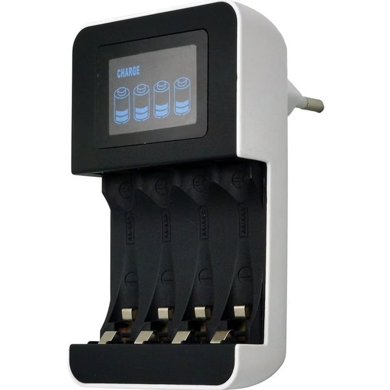 Solight nabíjačka s LCD displejom, AC 230V, 450mA, 4 kanály, AA/AAA, riadená mikroprocesorom 6