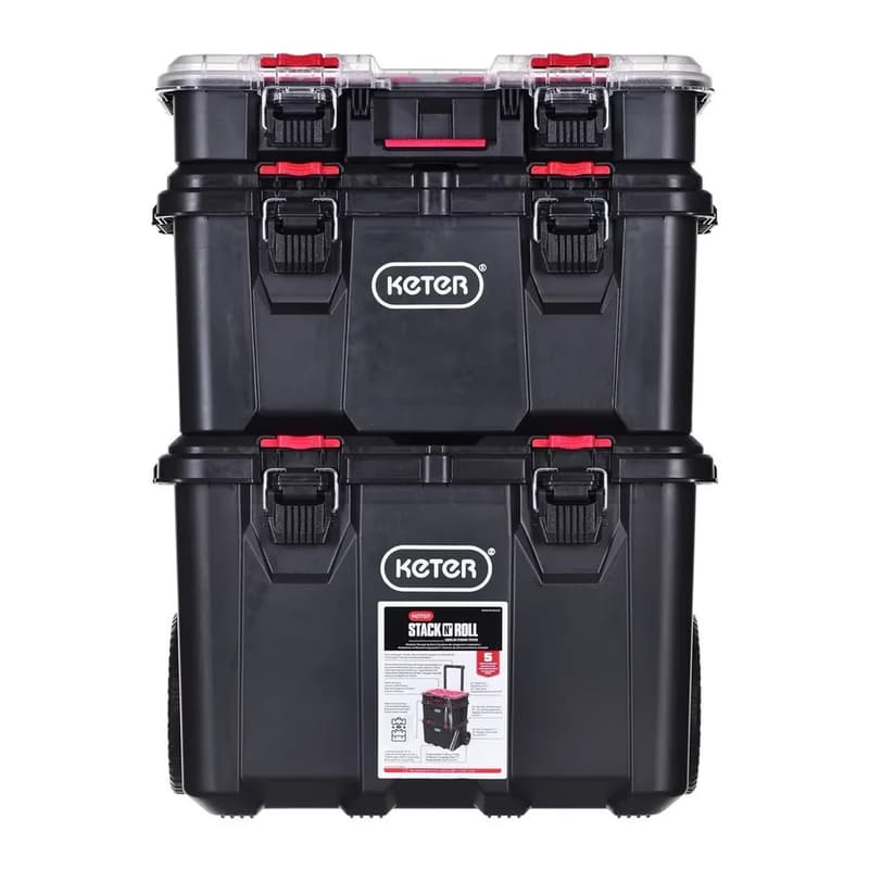 CURVER Sada 3 kufrov STACK'N'ROLL Mobile system 4