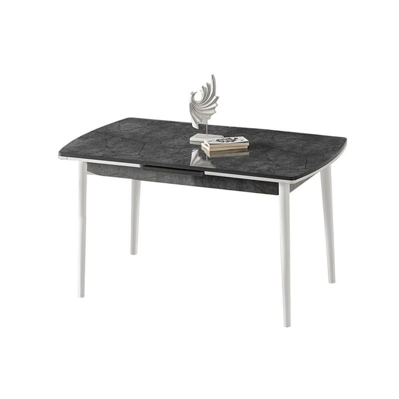 Extendable Dining Table Toskana - Anthracite, White 2