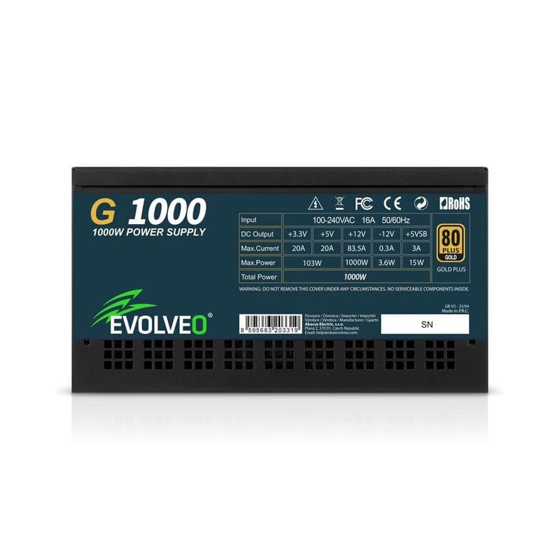 EVOLVEO G1000/1000W/ATX 3.0/80PLUS Gold/Modular 4