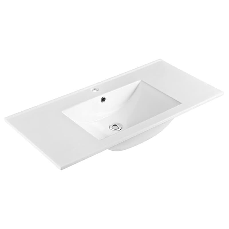SAPHO - SLIM keramické umývadlo, nábytkové, 100x46,5cm, biela 1601-100