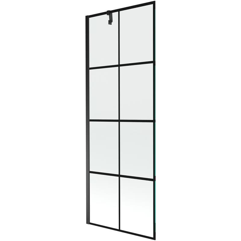 MEXEN/S - Next vaňová zástena FIX 70x150, čierny dekor, čierna 895-070-000-00-77-70