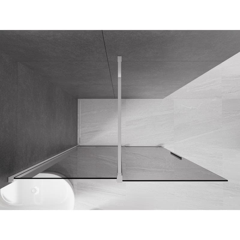 MEXEN/S - Velar Sprchová zástena posuvná Walk-in 150 x 200, grafit 8 mm, chróm 871-150-000-43-01 6