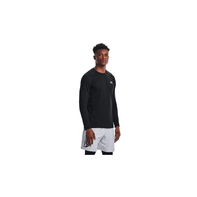 Pánske kompresné tričko s dlhým rukávom UNDER ARMOUR UA CG Armour Fitted Crew-BLK