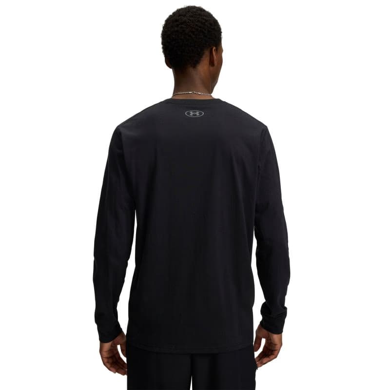 Pánske tričko s dlhým rukávom UNDER ARMOUR UA SPORTSTYLE LEFT CHEST LS-BLK 2