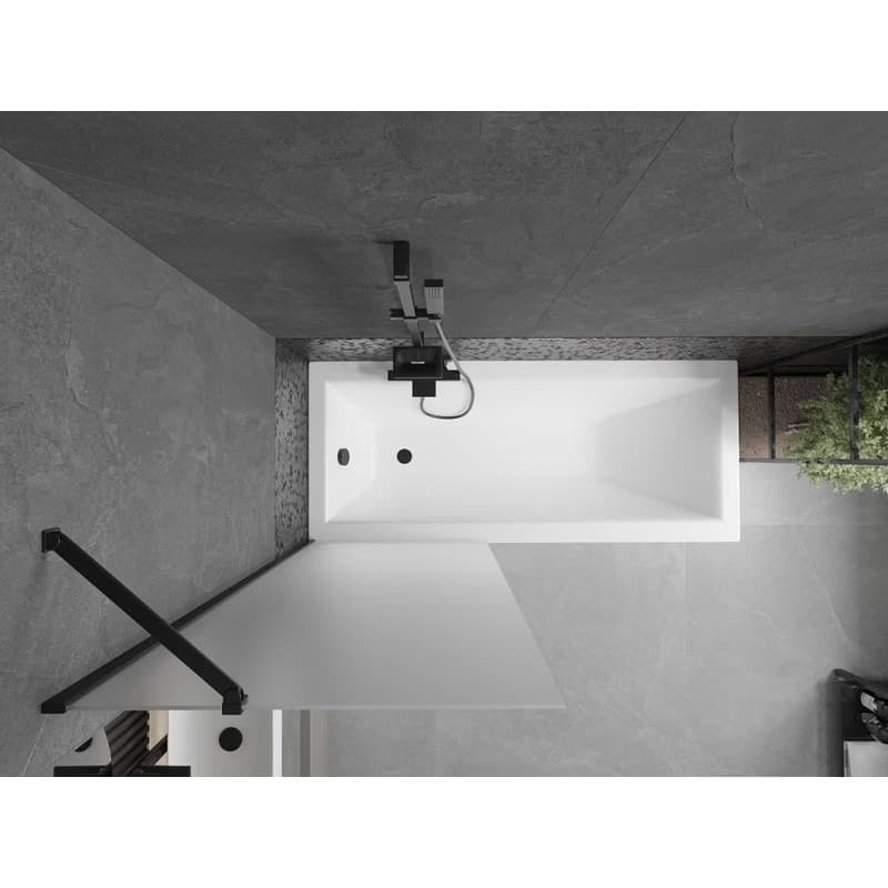 MEXEN/S - Next vaňová zástena FIX 70 x 150, dekor, čierna 895-070-000-00-30-70 4